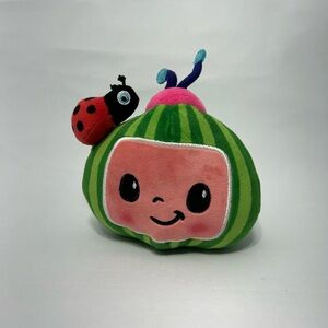 Cute Watermelon Plush Toy With Ladybug Soft Stuffed Doll 7”
